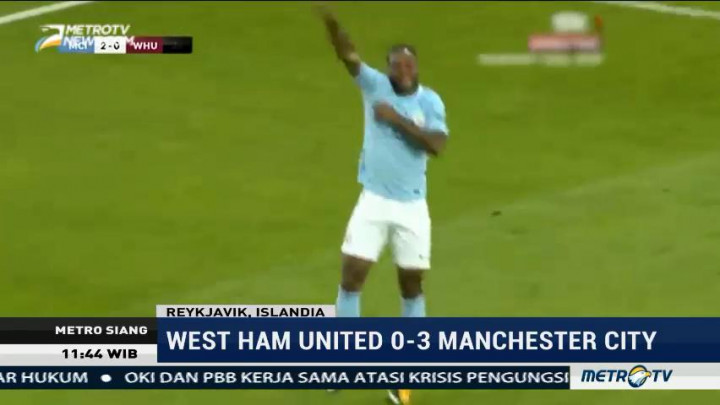 Manchester City Bantai West Ham Tiga Gol Tanpa Balas