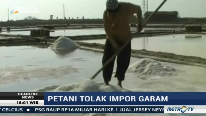 Petani di Pati Tolak Rencana Impor Garam