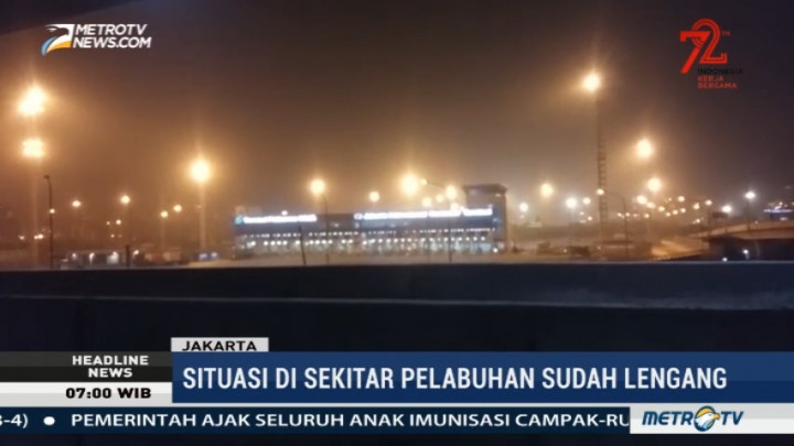 Antrean Truk Kontainer di Pelabuhan Tanjung Priok Telah Terurai