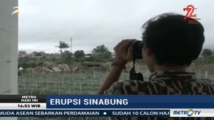Kubah Lava Gunung Sinabung Terus Tumbuh