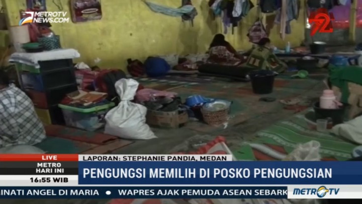 Pengungsi Sinabung Berharap Segera Direlokasi