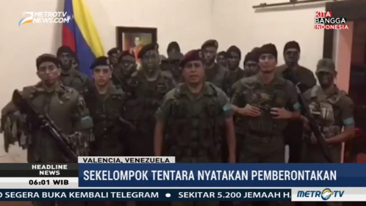 Tentara Pembelot Oposisi Venezuela Serang Markas Militer