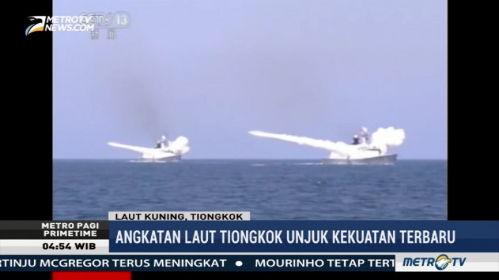 Militer Tiongkok Unjuk Kekuatan Terbaru Angkatan Laut
