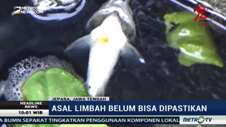 Warga Jepara Terpaksa Gunakan Air Sungai yang Tercemar Limbah