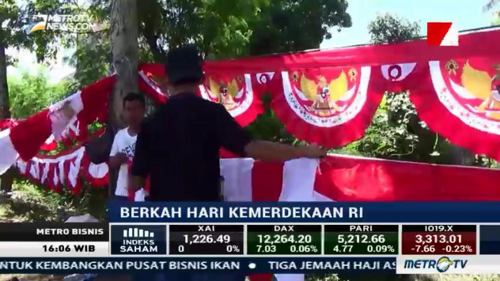 Jelang Hari Kemerdekaan, Sejumlah Pedagang Raup Untung Berlipat