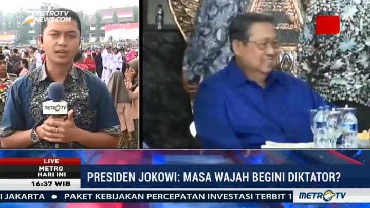 Jokowi Jawab Tudingan Diktator