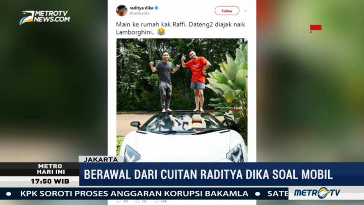 Kronologi Persoalan Pajak Mobil Mewah Raffi Ahmad