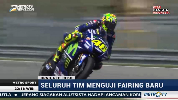 Rossi Jadi yang Tercepat di Tes MotoGP Brno