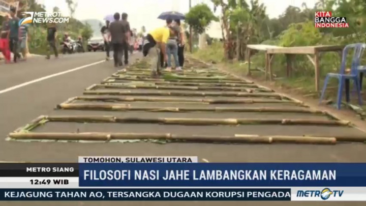 Rangkaian 20.220 Nasi Jahe di Tomohon Pecahkan Rekor Dunia