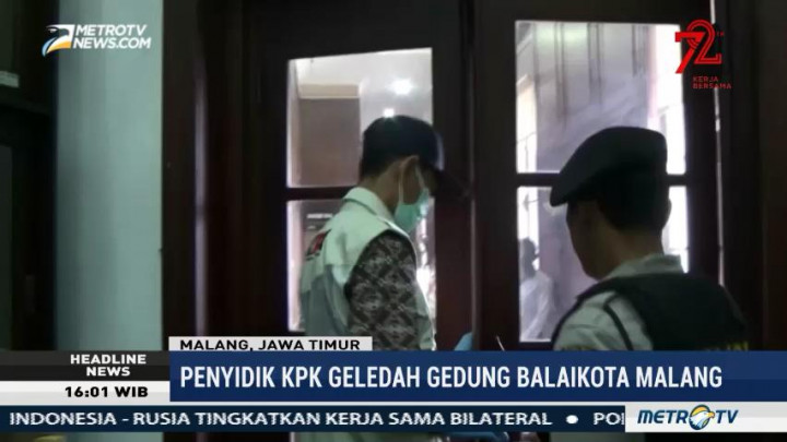 KPK Geledah Balai Kota Malang