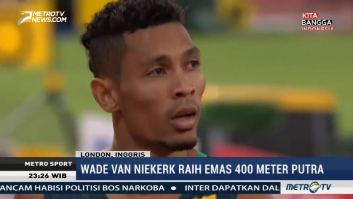Wade Van Niekerk Raih Emas Lari 400 Meter Putra