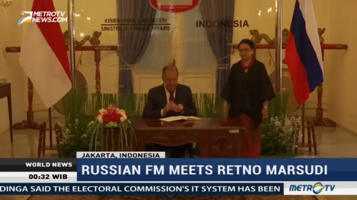 The Meeting of Indonesian-Russian Foreign Minister
