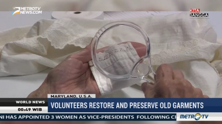 Volunteers Restore and Preserve Old Garments in Maryland