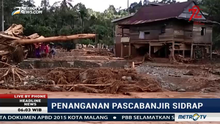 Pascabanjir Bandang, Pemerintah Bangun Dua Jembatan Darurat di Sidrap