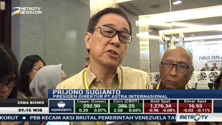 Laba Bersih Astra di Semester I-2017 Naik 31%