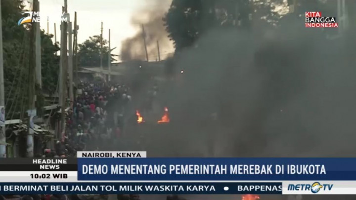 Demo Protes Hasil Pemilu Kenya Merebak di Nairobi