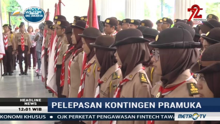 Djarot Lepas Kontingen Pramuka DKI ke Raimuna Nasional