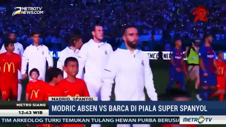 Luka Modric Dipastikan Absen di Piala Super Spanyol