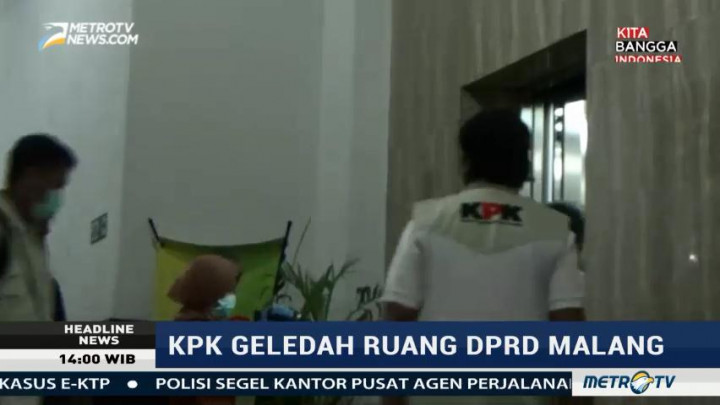 KPK Geledah Ruang DPRD Malang
