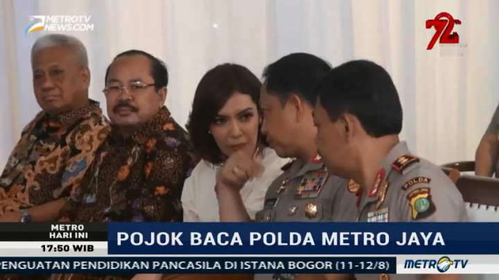 Kapolri Hadiri Peresmian Pojok Baca di Satpas SIM Daan Mogot