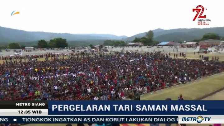 Jelang Pergelaran Tari Saman Massal di Aceh