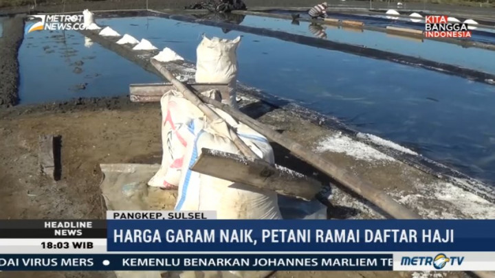 Harga Garam Naik, Petani di Pangkep Ramai Daftar Haji