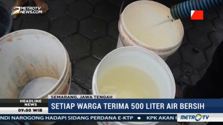 PMI Mulai Salurkan Air Bersih untuk Warga Terdampak Kekeringan