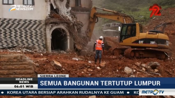 600 Korban Longsor di Sierra Leone Belum Ditemukan