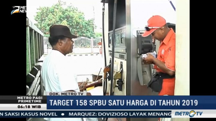 2019, 158 SPBU di Daerah Terpencil Ditargetkan Satu Harga