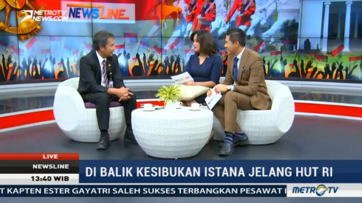 Kesibukan Istana Jelang HUT RI ke-72 (2)