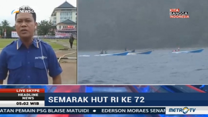 Peringati HUT RI, Warga Maluku Gelar Lomba Perahu Nelayan