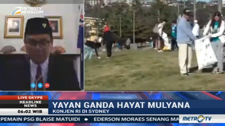 Rayakan HUT RI, WNI di Sydney Bersih-Bersih Pantai