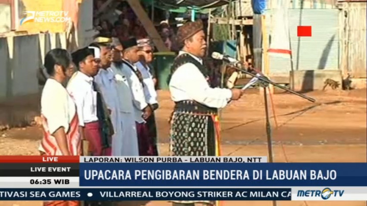 Situasi Upacara Pengibaran Bendera di Labuan Bajo