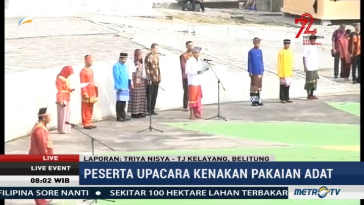 Doa Lintas Agama Warnai Peringatan HUT RI di Tanjung Kelayang