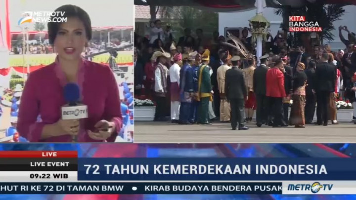 Jokowi Salami Tamu Undangan Upacara HUT RI di Istana