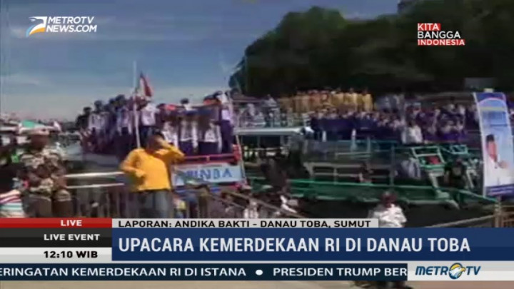 Ratusan Peserta Ikuti Upacara HUT RI di Atas Kapal