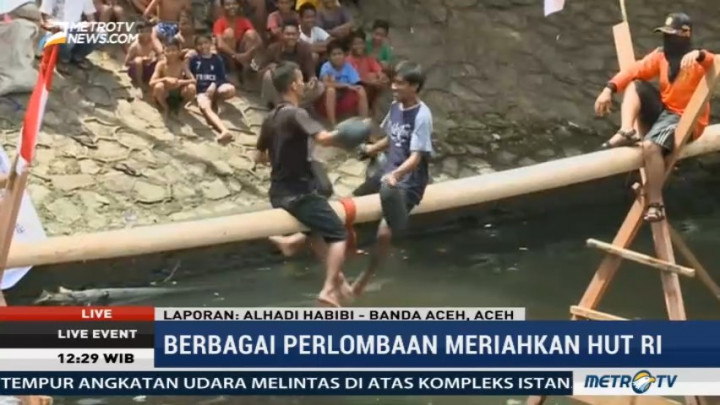 Lomba Gladiator Meriahkan Perayaan HUT RI di Banda Aceh