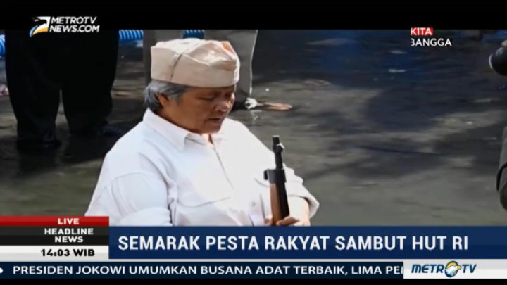 Sambut HUT RI, Warga Yogyakarta Gelar Aksi Teatrikal di Kali Code