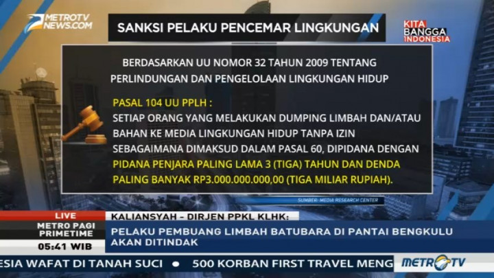 Tindak Tegas Pelaku Pencemar Laut