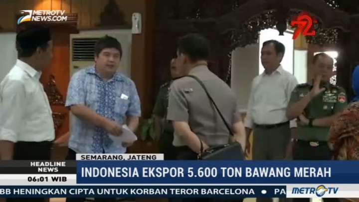 Indonesia Ekspor 5.600 Ton Bawang Merah ke Sejumlah Negara