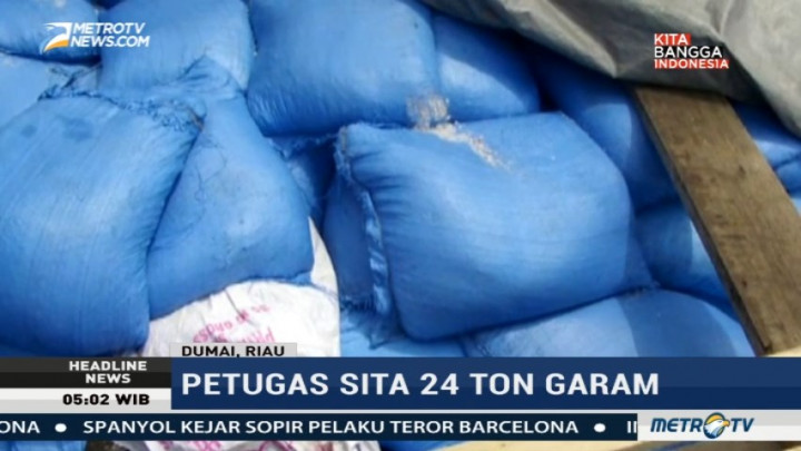 TNI Gagalkan Penyelundupan 24 Ton Garam Ilegal