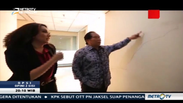 Penelusuran Tim Opsi Soal Kelayakan Gedung DPR