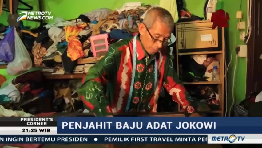Cerita Penjahit Baju Adat untuk Jokowi