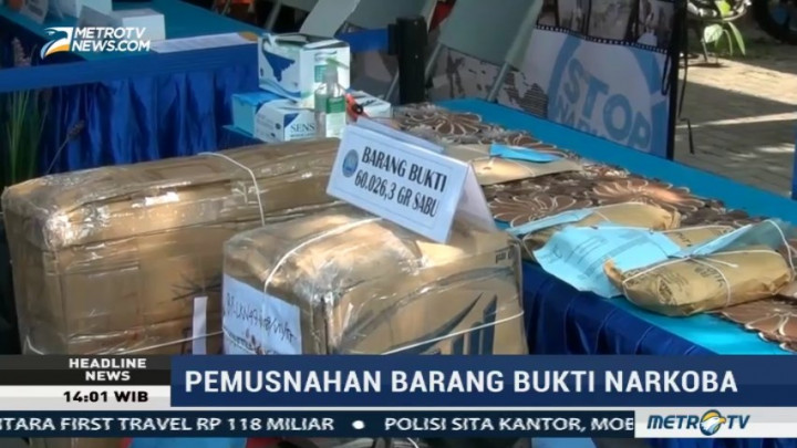 BNN Musnahkan Barang Bukti 60 Kg Sabu