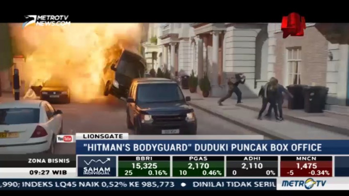 Hitsman's Bodyguard Duduki Puncak Box Office