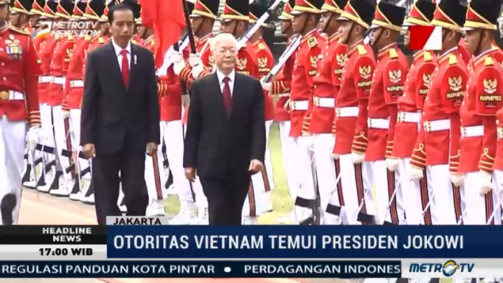 Jokowi Terima Kunjungan Sekjen Partai Komunis Vietnam