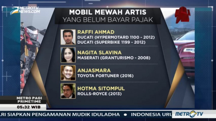 Daftar Artis yang Belum Bayar Pajak Mobil Mewah