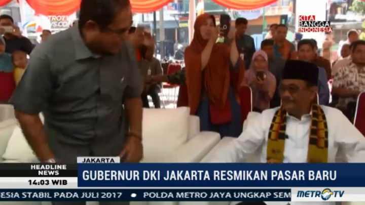 Djarot Resmikan Pasar Walang Baru di Koja