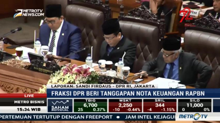 DPR Gelar Rapat Paripurna Bahas Nota Keuangan dan RAPBN 2018