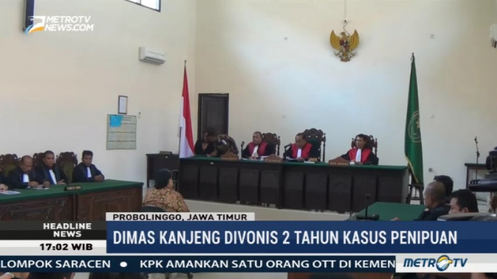 Dimas Kanjeng Divonis Dua Tahun Penjara atas Kasus Penipuan